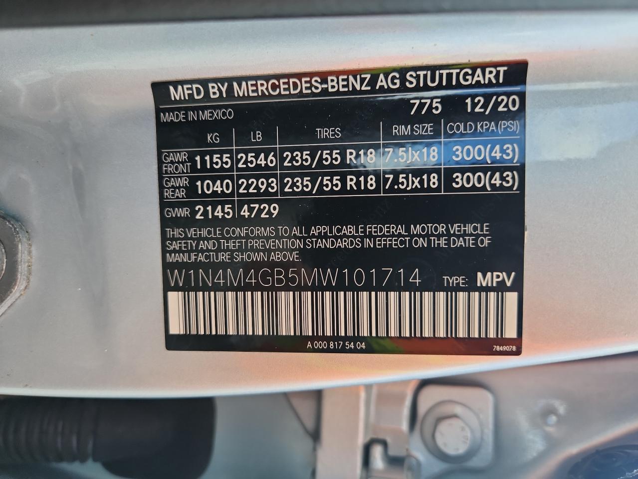 MERCEDES-BENZ GLB-CLASS 250