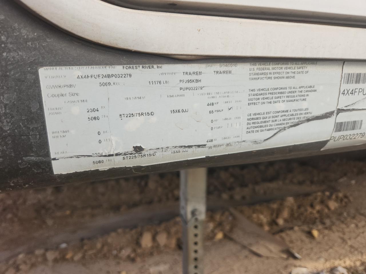 Lot #3279538269 2011 PALOMINO PUMA