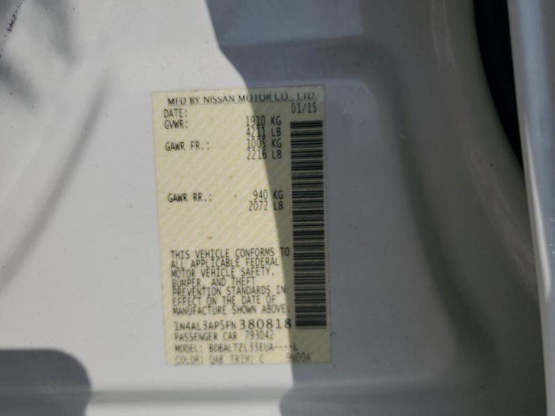 2015 NISSAN ALTIMA 2.5 - 1N4AL3AP5FN380818