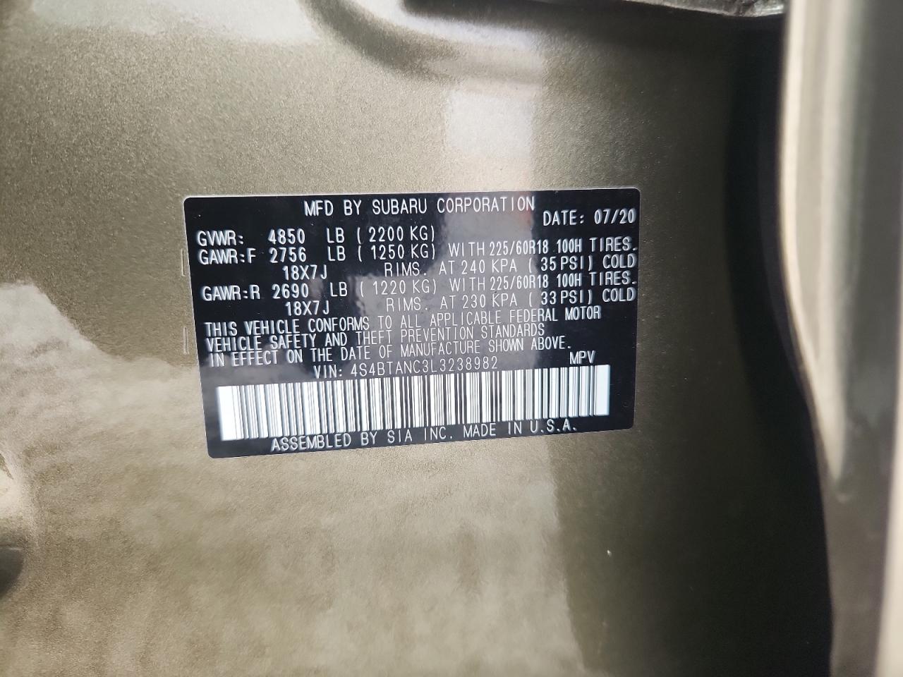 SUBARU OUTBACK LIMITED