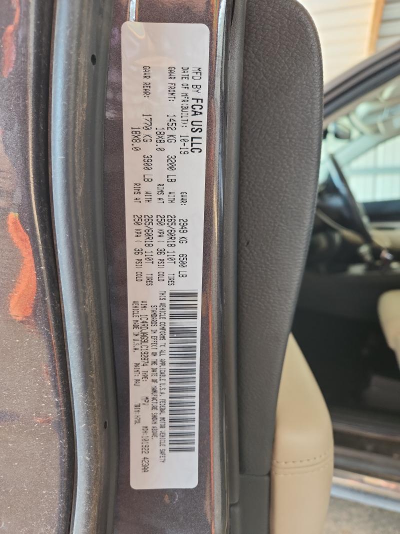 2020 DODGE DURANGO SX #3303824416