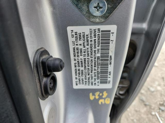 2015 HONDA CIVIC SE - 19XFB2F71FE027289