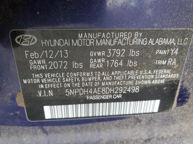 2013 HYUNDAI ELANTRA GL - 5NPDH4AE8DH292498