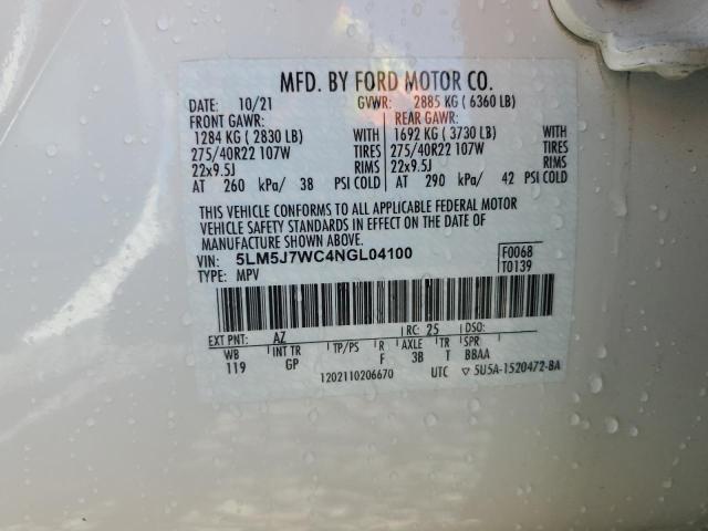 2022 LINCOLN AVIATOR RE - 5LM5J7WC4NGL04100