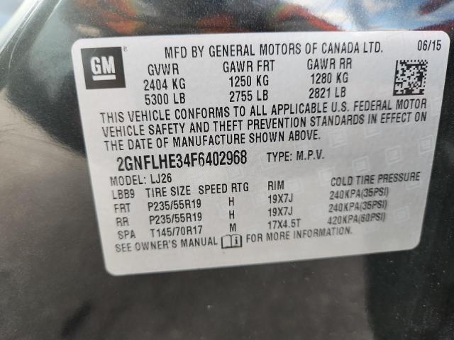 2015 CHEVROLET EQUINOX LT #3304693909