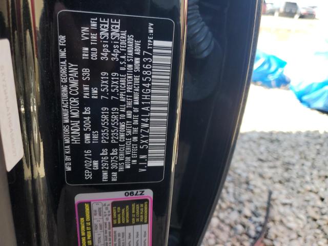 2017 HYUNDAI SANTA FE S - 5XYZW4LA1HG458637