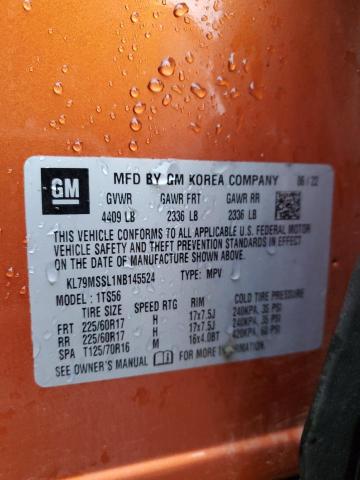 2022 CHEVROLET TRAILBLAZE - KL79MSSL1NB145524