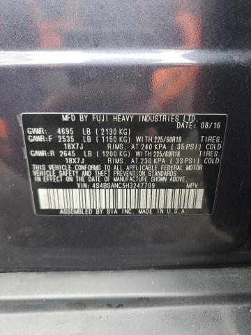 2017 SUBARU OUTBACK 2. 4S4BSANC5H3247709