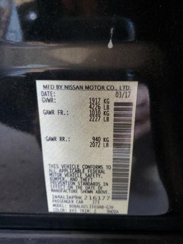 2017 NISSAN ALTIMA 2.5 - 1N4AL3AP9HC216177