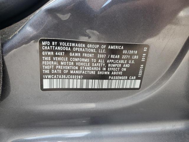 2018 VOLKSWAGEN PASSAT SEL - 1VWCA7A35JC032287