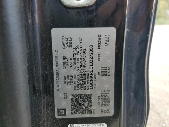 2018 CHEVROLET SILVERADO 1GCNKREC1JZ272058