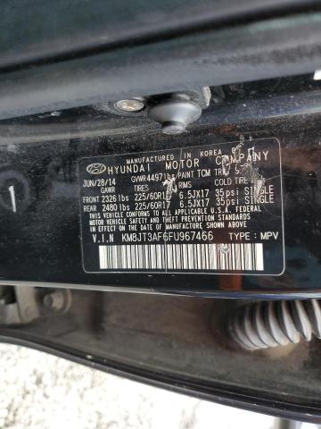 2015 HYUNDAI TUCSON GLS KM8JT3AF6FU967466