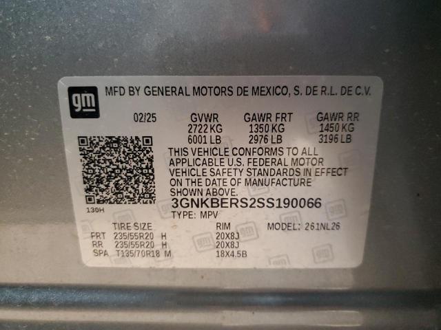 2025 CHEVROLET BLAZER RS - 3GNKBERS2SS190066