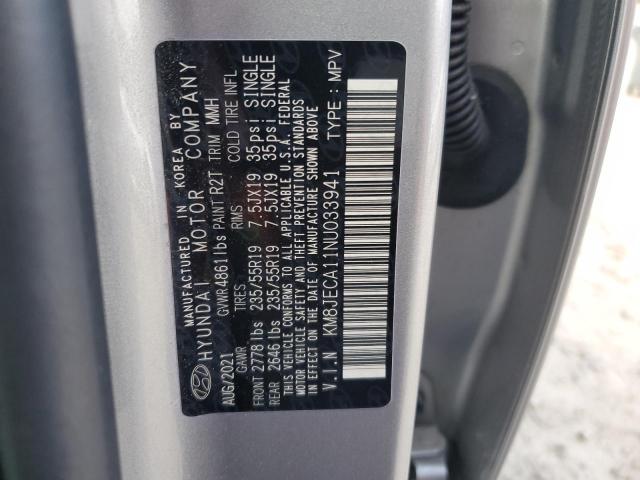 2022 HYUNDAI TUCSON LIM - KM8JECA11NU033941