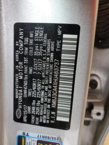 2017 HYUNDAI TUCSON LIM KM8J3CA4XHU483737