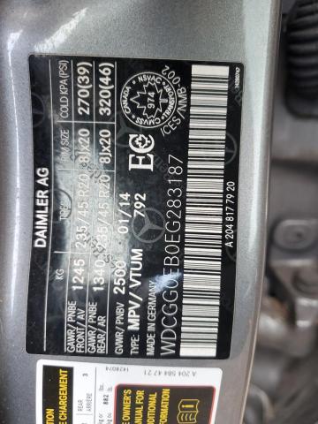 2014 MERCEDES-BENZ GLK 250 BL - WDCGG0EB0EG283187