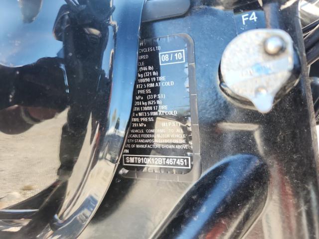 2011 TRIUMPH MOTORCYCLE BONNEVILLE - SMT910K12BT467451