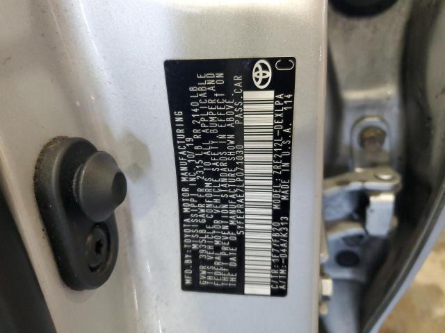 2020 TOYOTA COROLLA LE 5YFEPRAE7LP071030