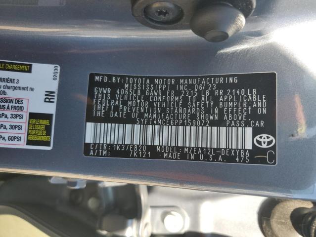 2023 TOYOTA COROLLA XS - 5YFT4MCE6PP159072