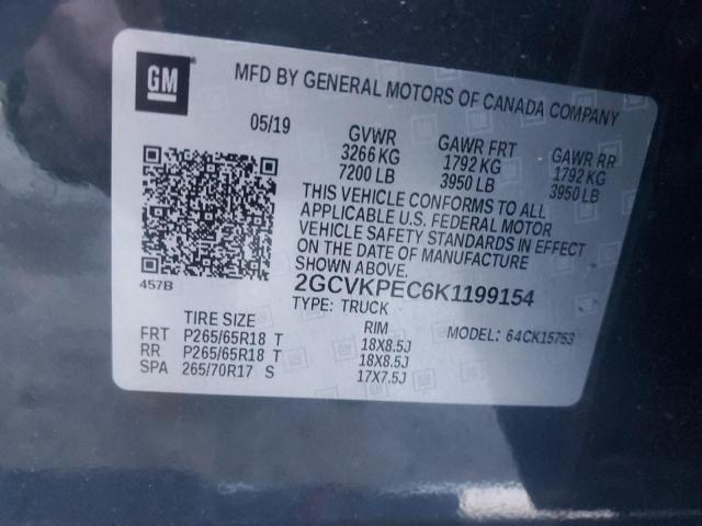 2019 CHEVROLET SILVERADO LD K1500 LT - 2GCVKPEC6K1199154