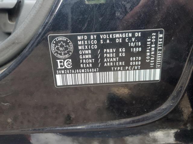 2016 VOLKSWAGEN JETTA S - 3VW267AJ6GM254047