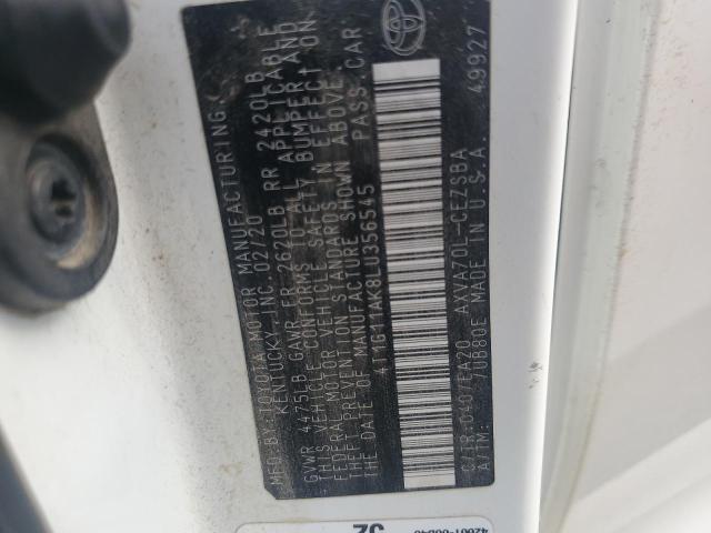 2020 TOYOTA CAMRY SE - 4T1G11AK8LU356545