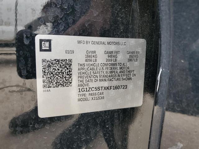 2019 CHEVROLET MALIBU LS - 1G1ZC5STXKF160723