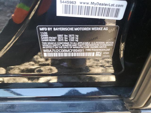 2021 BMW 750 XI WBA7U2C08MCF89491