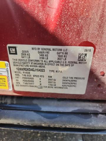 2016 CHEVROLET TRAVERSE L - 1GNKRGKD4GJ164323