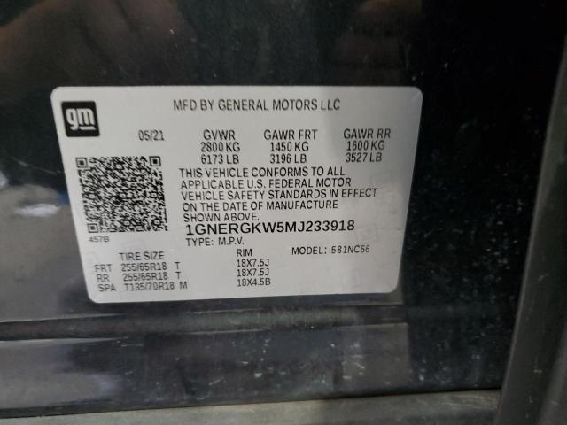 2021 CHEVROLET TRAVERSE LT #3290271225