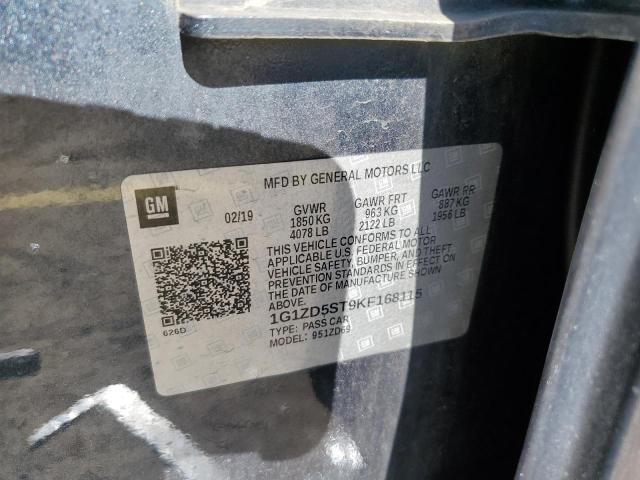 2019 CHEVROLET MALIBU LT #3292330307