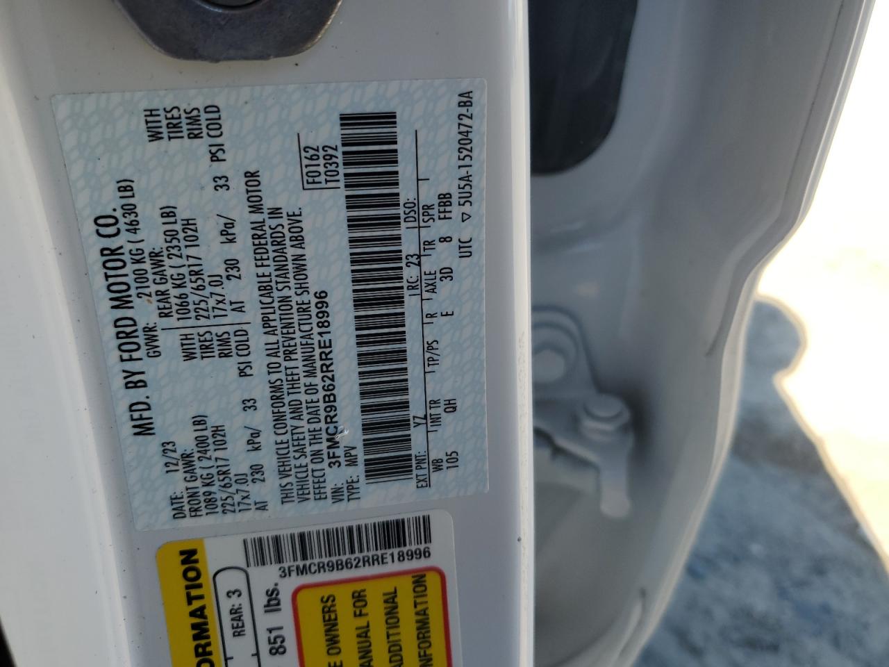 FORD BRONCO SPORT BIG BEND