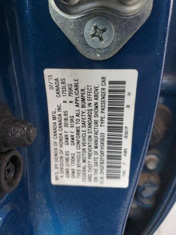 2015 HONDA CIVIC LX #3282583903