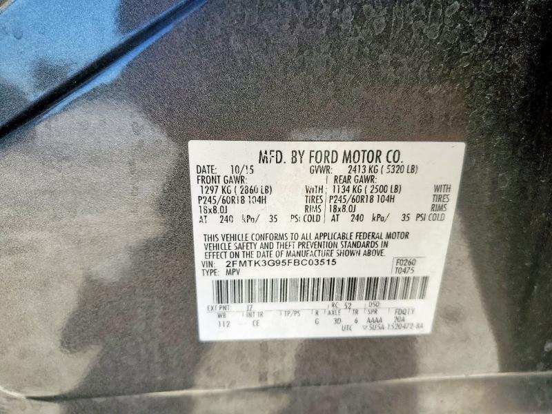 2015 FORD EDGE SE - 2FMTK3G95FBC03515