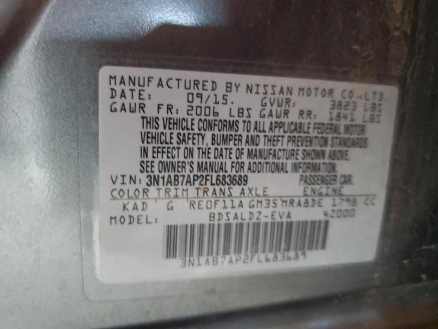 2015 NISSAN SENTRA S - 3N1AB7AP2FL683689