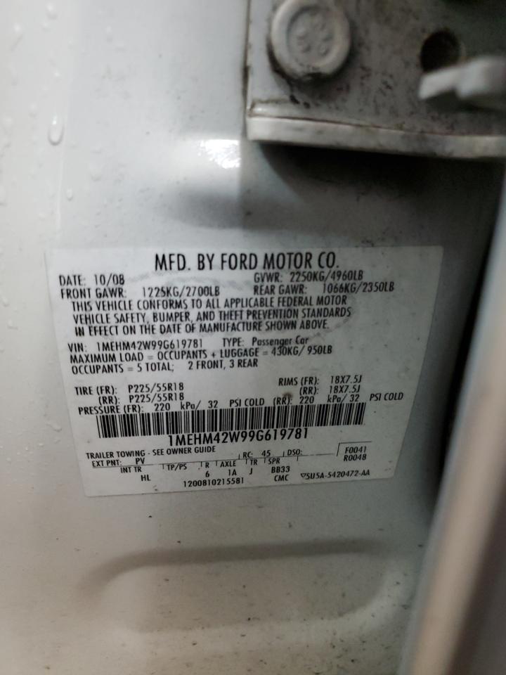 Lot #3282592892 2009 MERCURY SABLE PREM