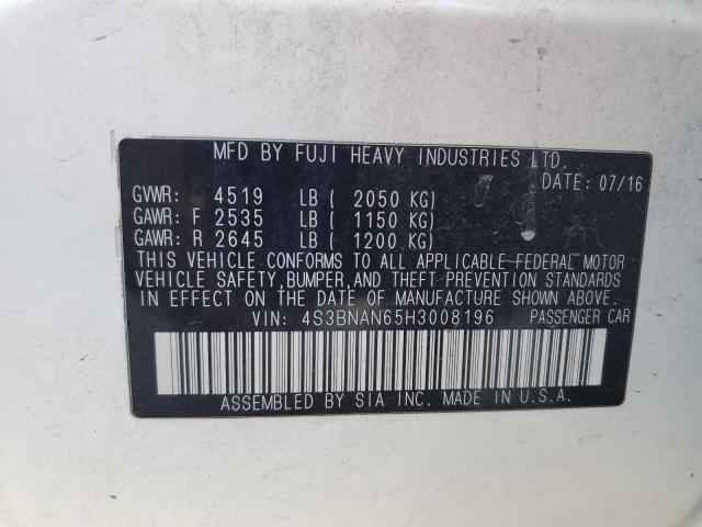 2017 SUBARU LEGACY 2.5 #3285044396