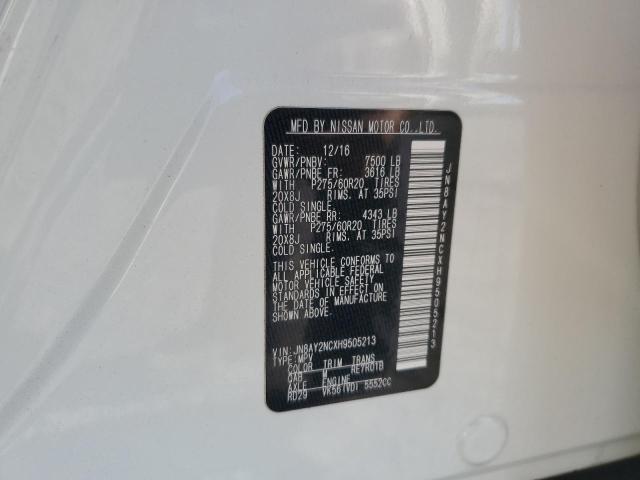 2017 NISSAN ARMADA SV #3301847336