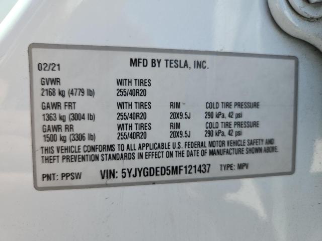 2021 TESLA MODEL Y #3283985853