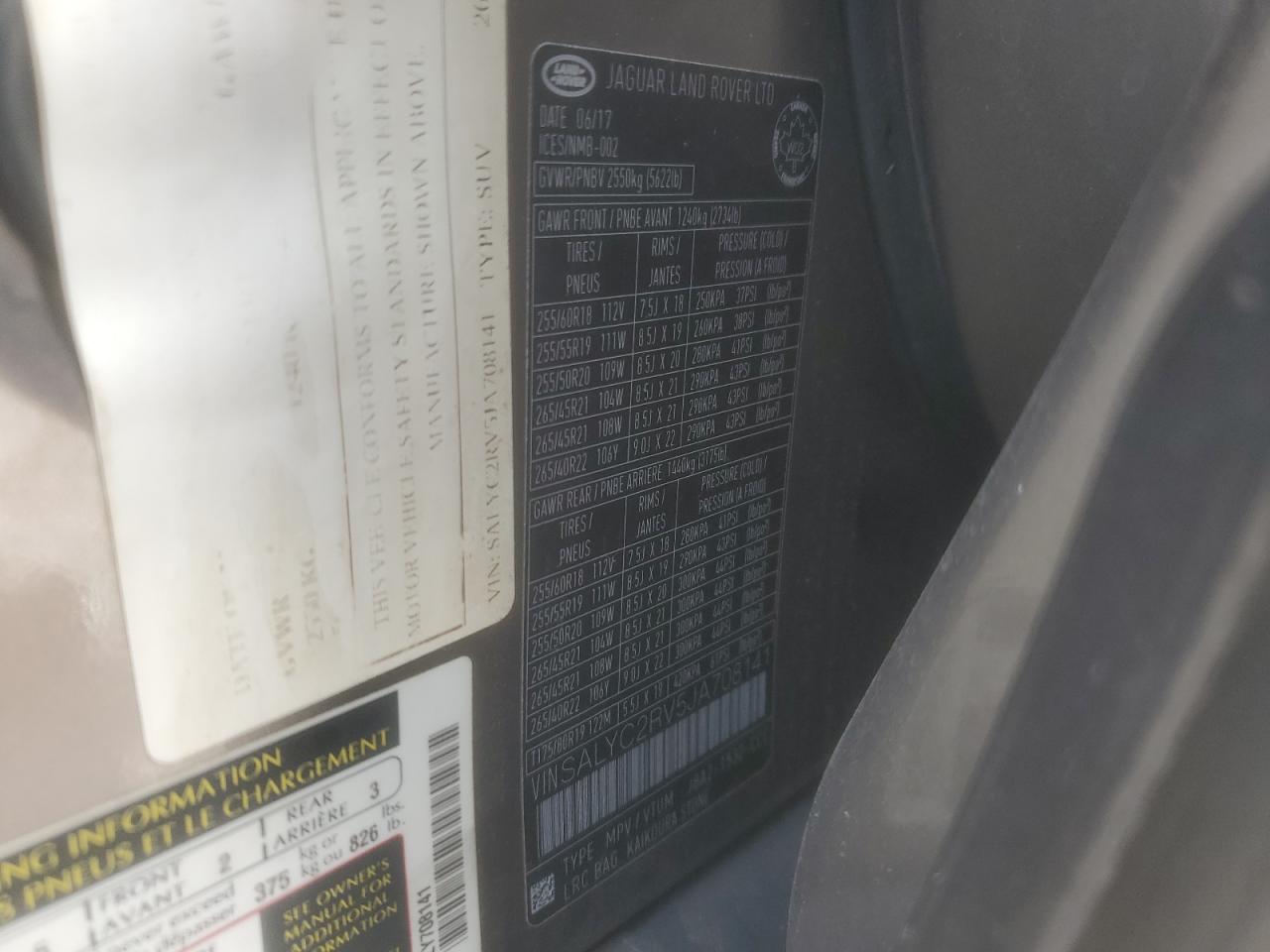 LAND ROVER RANGE ROVER SE