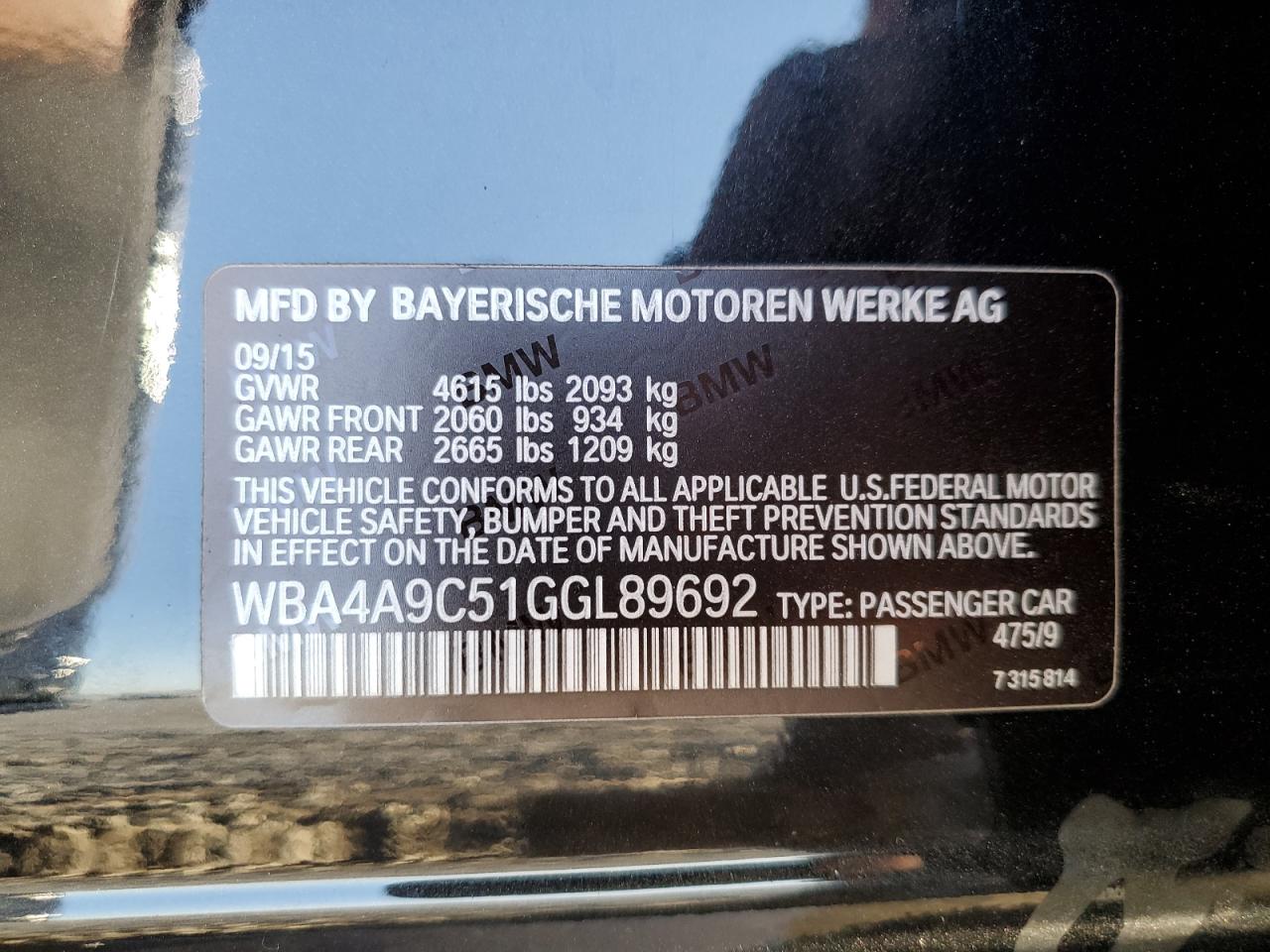 BMW 4 SERIES GRAN COUPE I GRAN COUPE SULEV