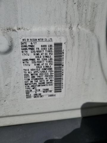 2017 NISSAN ROGUE S #3303924691