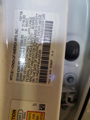 2018 HONDA ACCORD EX - 1HGCV1F45JA255285