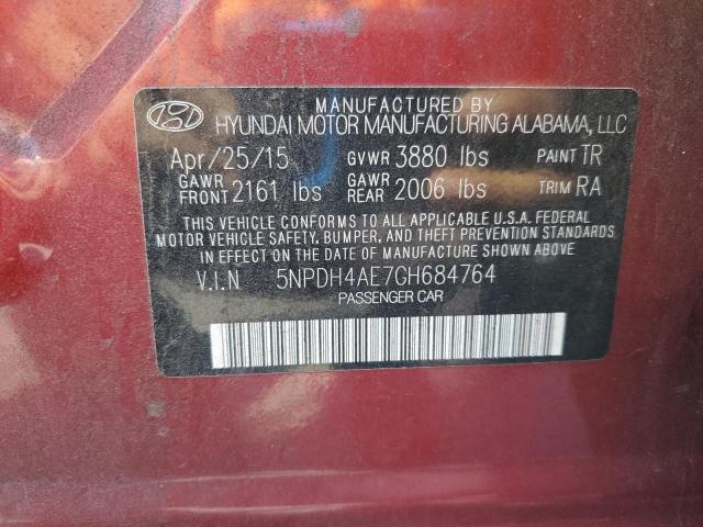 2016 HYUNDAI ELANTRA SE 5NPDH4AE7GH684764