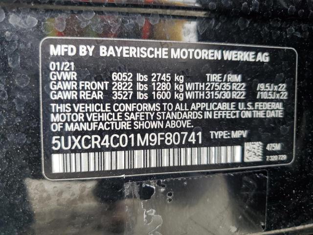 2021 BMW X5 SDRIVE 5UXCR4C01M9F80741