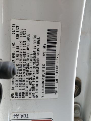 2015 HONDA CR-V EX #3294779765