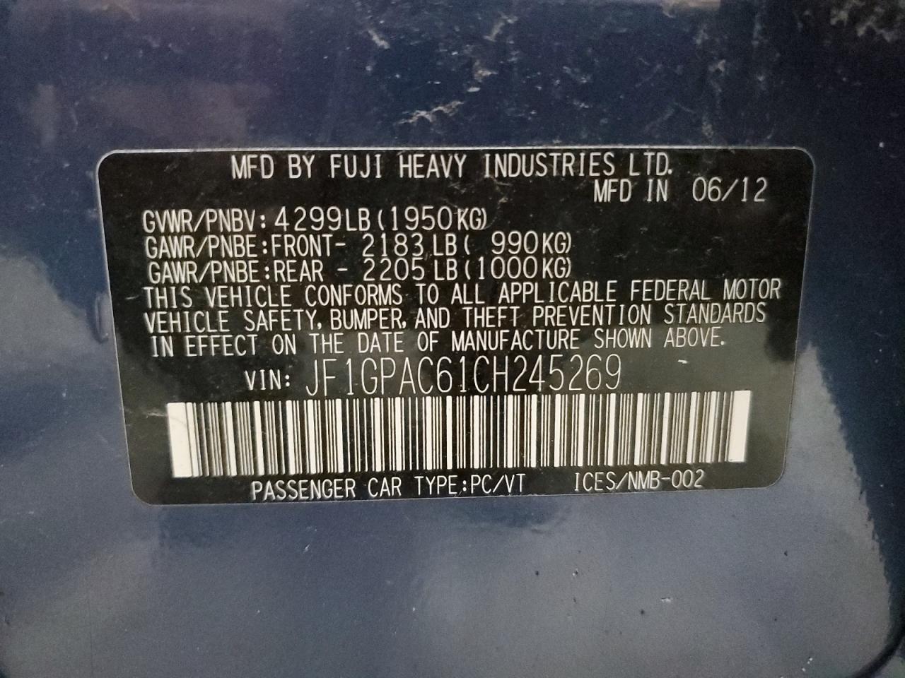 SUBARU IMPREZA PREMIUM