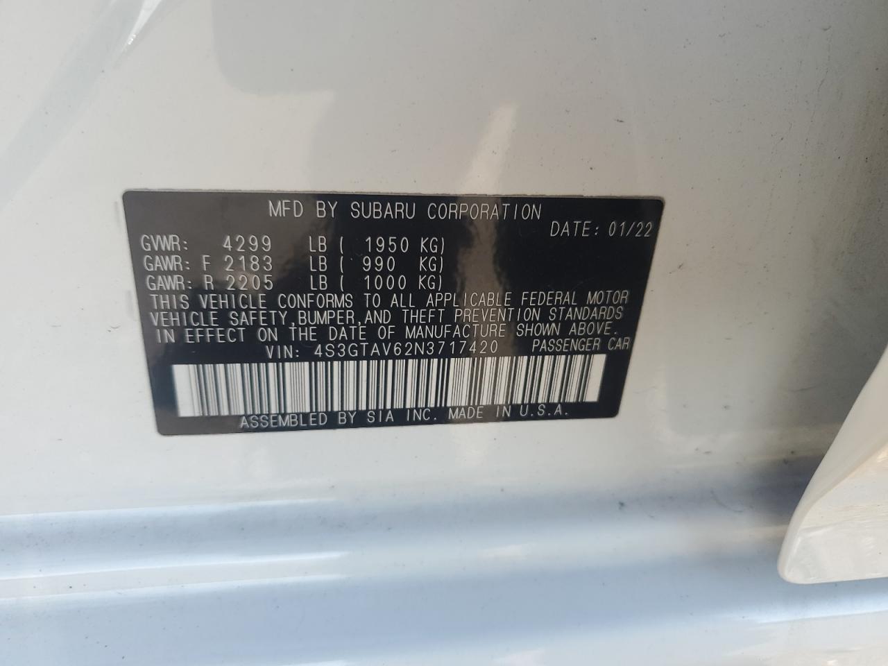 SUBARU IMPREZA PREMIUM