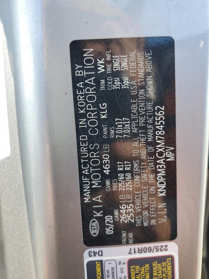 Lot #3302835915 2021 KIA SPORTAGE L