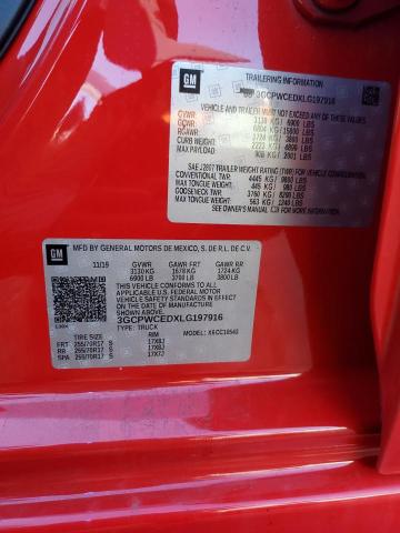 2020 CHEVROLET SILVERADO - 3GCPWCEDXLG197916